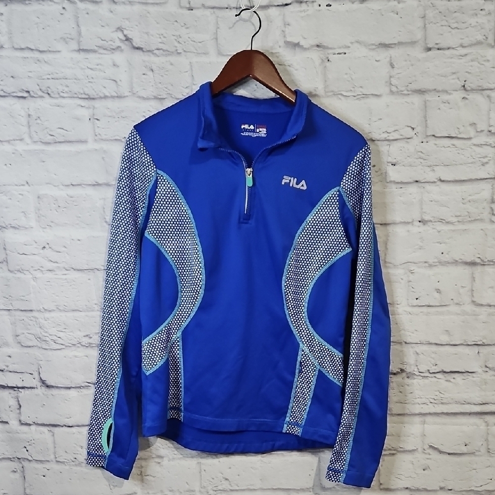 Fila Sport Blue Running Long Sleeve Top
